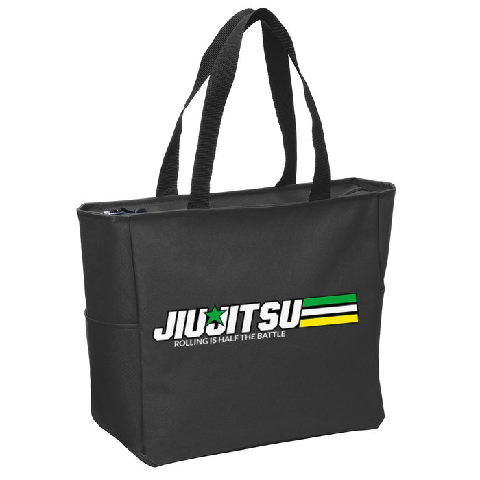 BJJ Jiu-Jitsu Rolling is Half the Battle funny Judo Zip Tote Bag
