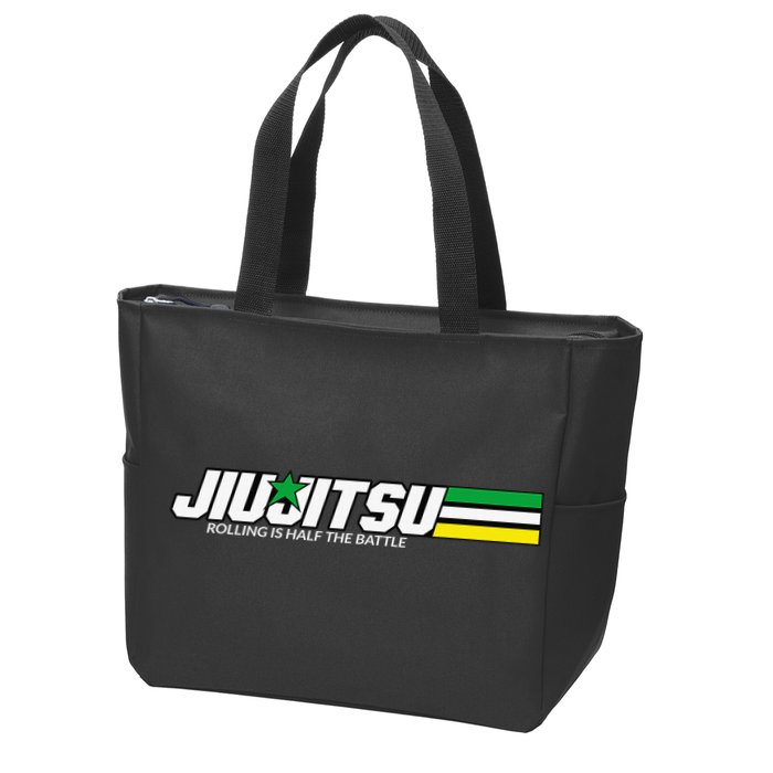 BJJ Jiu-Jitsu Rolling is Half the Battle funny Judo Zip Tote Bag