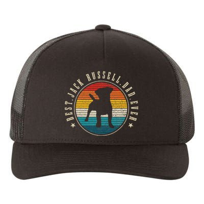 Best Jack Russell Dad Ever Dog Vintage Jack Russell Yupoong Adult 5-Panel Trucker Hat