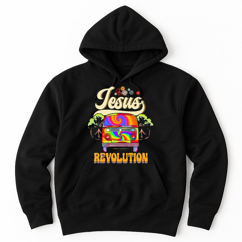 Boho Jesus Revolution Christian Faith Based Jesus Costume Hoodie