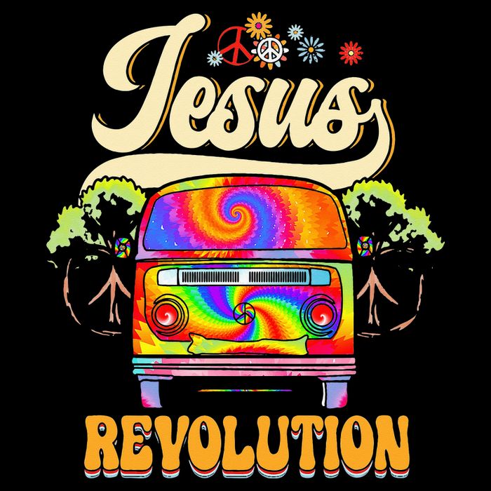 Boho Jesus Revolution Christian Faith Based Jesus Costume Flat Bill Trucker Hat
