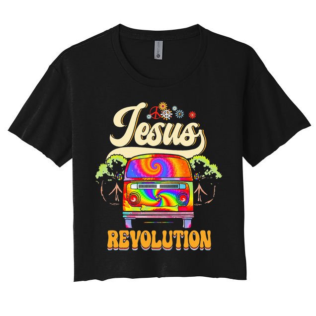 Boho Jesus Revolution Christian Faith Based Jesus Costume Crop Top