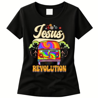 Boho Jesus Revolution Christian Faith Based Jesus Costume Womens T-Shirt
