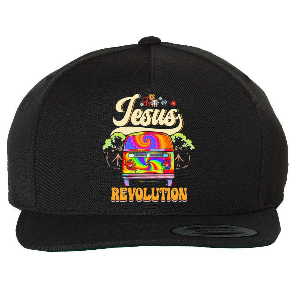 Boho Jesus Revolution Christian Faith Based Jesus Costume Wool Snapback Cap