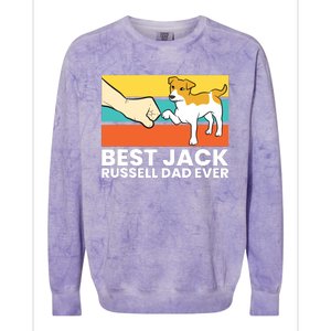 Best Jack Russel Dad Ever Pet Jack Russell Colorblast Crewneck Sweatshirt