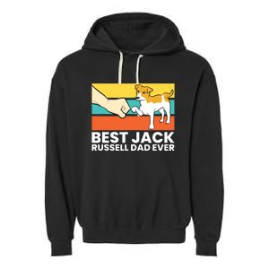 Best Jack Russel Dad Ever Pet Jack Russell Garment-Dyed Fleece Hoodie