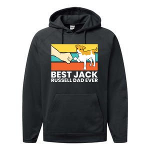 Best Jack Russel Dad Ever Pet Jack Russell Performance Fleece Hoodie