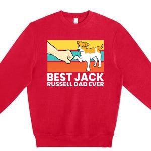 Best Jack Russel Dad Ever Pet Jack Russell Premium Crewneck Sweatshirt