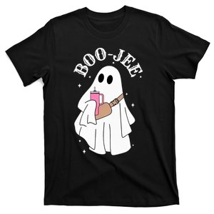 Boo Jee Spooky Season Cute Ghost Halloween Costume Boujee T-Shirt