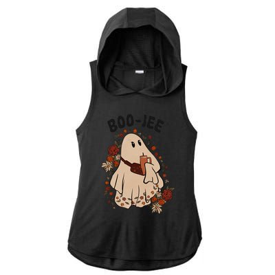 Boo Jee Stanley Halloween Ladies PosiCharge Tri-Blend Wicking Draft Hoodie Tank