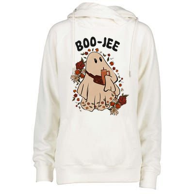 Boo Jee Stanley Halloween Womens Funnel Neck Pullover Hood