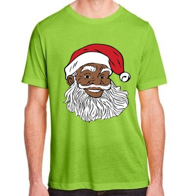 Black Jolly Santa Cute Gift Fun African American Santa Adult ChromaSoft Performance T-Shirt