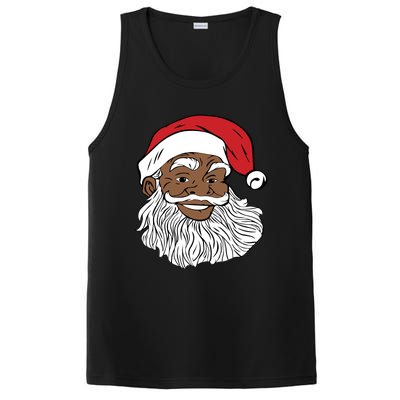 Black Jolly Santa Cute Gift Fun African American Santa PosiCharge Competitor Tank