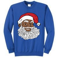 Black Jolly Santa Cute Gift Fun African American Santa Sweatshirt