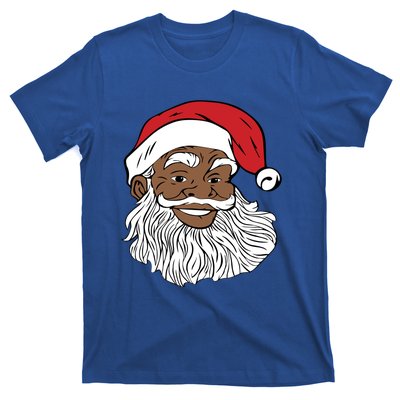 Black Jolly Santa Cute Gift Fun African American Santa T-Shirt