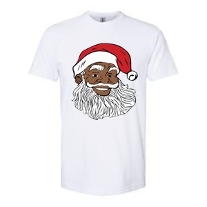 Black Jolly Santa Cute Gift Fun African American Santa Softstyle CVC T-Shirt