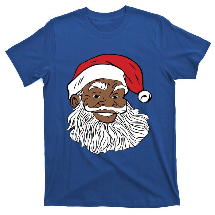 Black Jolly Santa Meaningful Gift Fun African American Santa T-Shirt