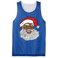 Black Jolly Santa Meaningful Gift Fun African American Santa Mesh Reversible Basketball Jersey Tank