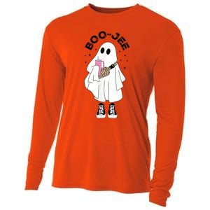 Boo Jee Spooky Season Cute Ghost Halloween Costume Boujee BooJee Cooling Performance Long Sleeve Crew