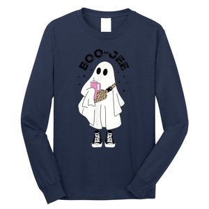 Boo Jee Spooky Season Cute Ghost Halloween Costume Boujee BooJee Long Sleeve Shirt