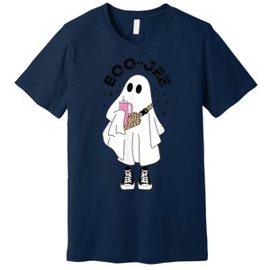 Boo Jee Spooky Season Cute Ghost Halloween Costume Boujee BooJee Premium T-Shirt