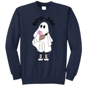 Boo Jee Spooky Season Cute Ghost Halloween Costume Boujee BooJee Tall Sweatshirt