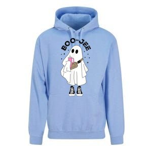 Boo Jee Spooky Season Cute Ghost Halloween Costume Boujee BooJee Unisex Surf Hoodie