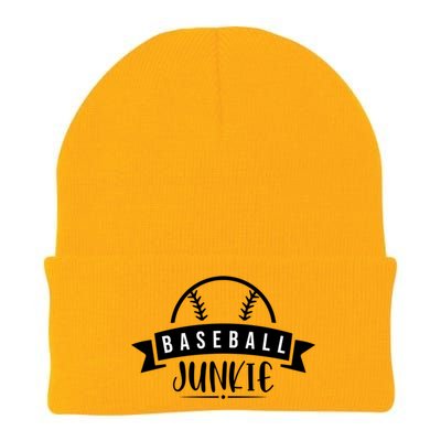 Baseball Junkie Sport Quotes Gift Knit Cap Winter Beanie