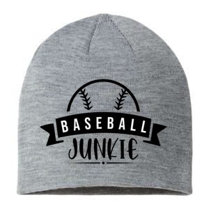 Baseball Junkie Sport Quotes Gift Sustainable Beanie