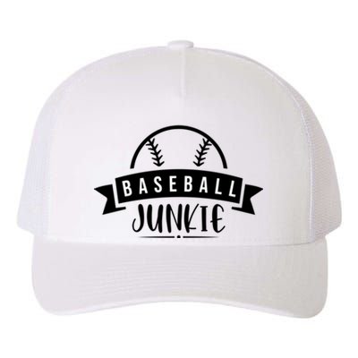 Baseball Junkie Sport Quotes Gift Yupoong Adult 5-Panel Trucker Hat