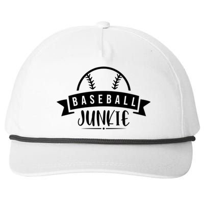 Baseball Junkie Sport Quotes Gift Snapback Five-Panel Rope Hat