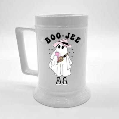 Boo Jee Spooky Season Cute Ghost Halloween Costume Boojee Beer Stein