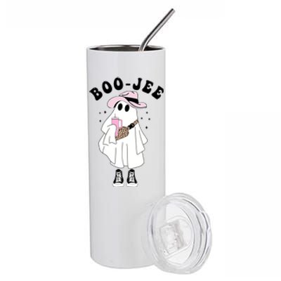 Boo Jee Spooky Season Cute Ghost Halloween Costume Boojee Stainless Steel Tumbler