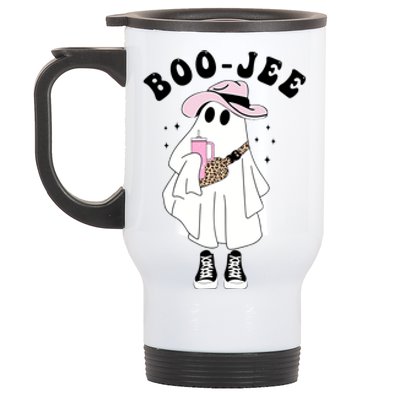 Boo Jee Spooky Season Cute Ghost Halloween Costume Boojee Stainless Steel Travel Mug