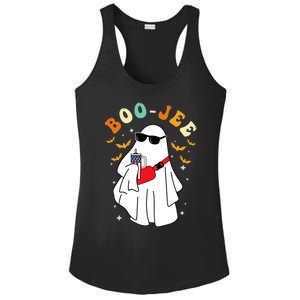 Boo Jee Spooky Season Cute Ghost Halloween Costume Boojee Ladies PosiCharge Competitor Racerback Tank