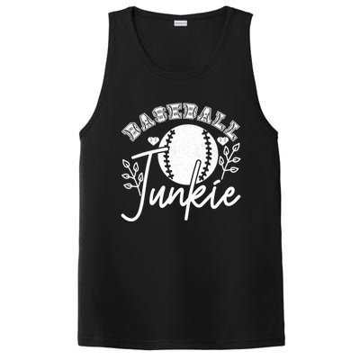 Baseball Junkie Sport Humor Funny Gift PosiCharge Competitor Tank