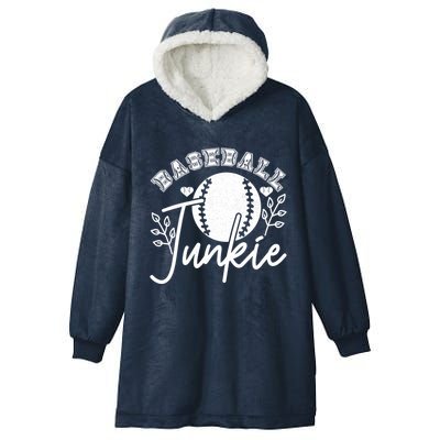 Baseball Junkie Sport Humor Funny Gift Hooded Wearable Blanket