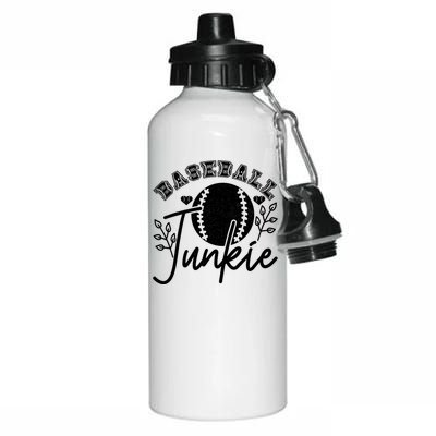 Baseball Junkie Sport Humor Funny Gift Aluminum Water Bottle