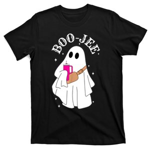 Boo Jee Spooky Season Cute Ghost Halloween Costume Boujee T-Shirt