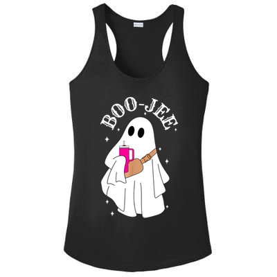 Boo Jee Spooky Season Cute Ghost Halloween Costume Boujee Ladies PosiCharge Competitor Racerback Tank