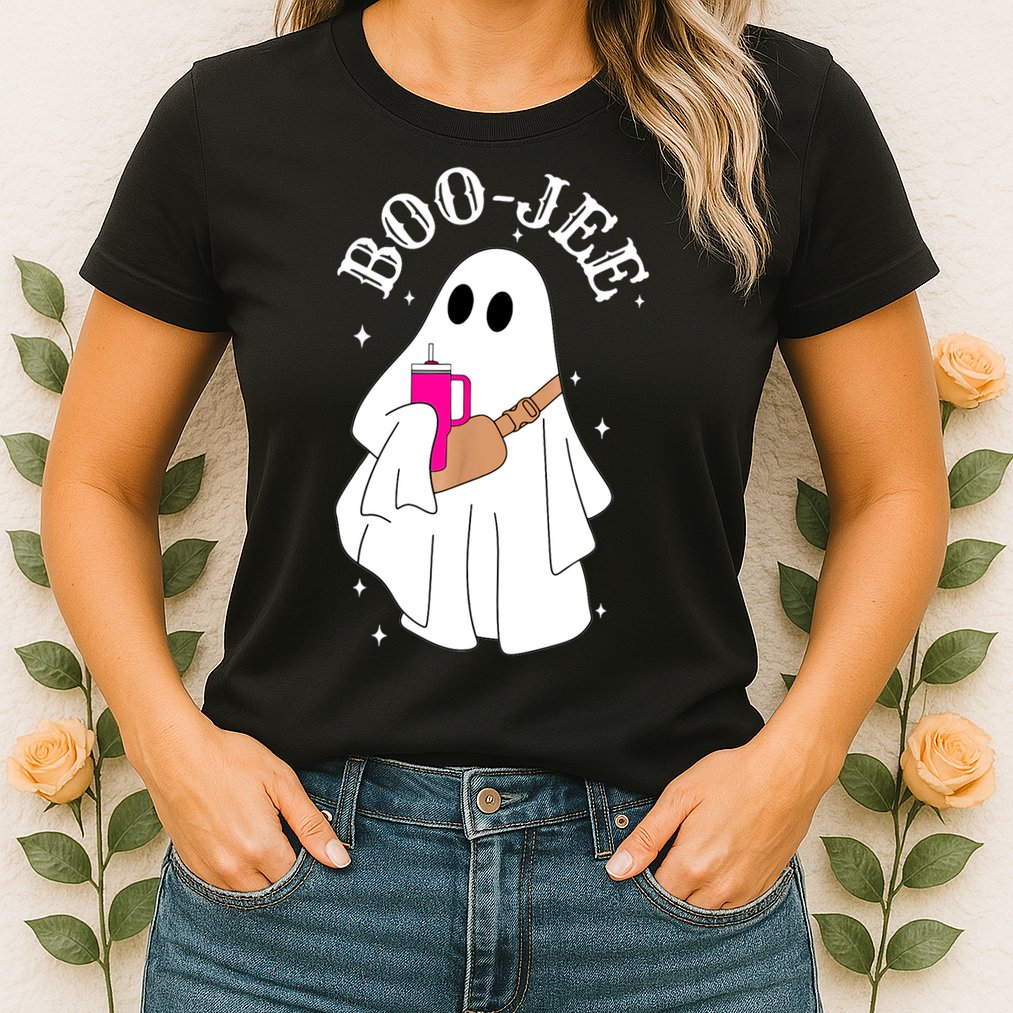 Boo Jee Spooky Season Cute Ghost Halloween Costume Boujee Womens T-Shirt