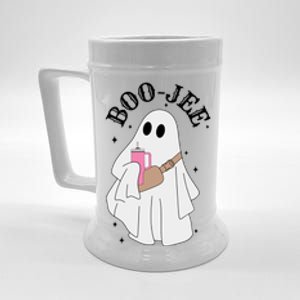 Boo Jee Spooky Season Cute Ghost Halloween Costume Boujee Beer Stein