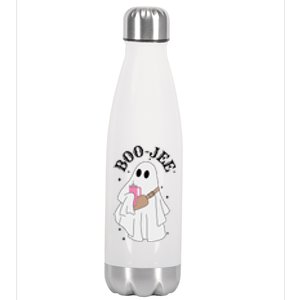 Boo Jee Spooky Season Cute Ghost Halloween Costume Boujee Stainless Steel Insulated Water Bottle