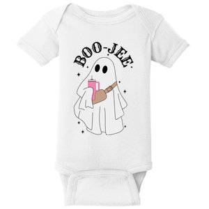 Boo Jee Spooky Season Cute Ghost Halloween Costume Boujee Baby Bodysuit