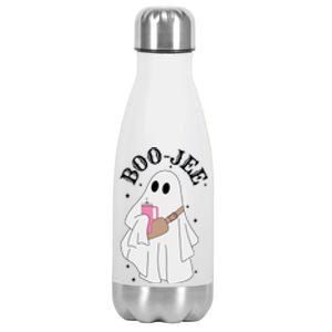 Boo Jee Spooky Season Cute Ghost Halloween Costume Boujee Stainless Steel Insulated Water Bottle