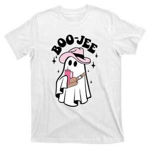 Boo Jee Spooky Season Cute Ghost Halloween Costume Boujee T-Shirt