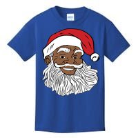 Black Jolly Santa Gift Fun African American Santa Kids T-Shirt