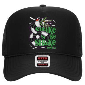 Beetle Juice Snake Shake Shake Senora Halloween High Crown Mesh Back Trucker Hat