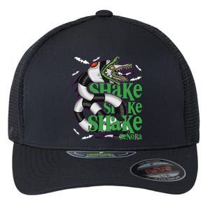 Beetle Juice Snake Shake Shake Senora Halloween Flexfit Unipanel Trucker Cap