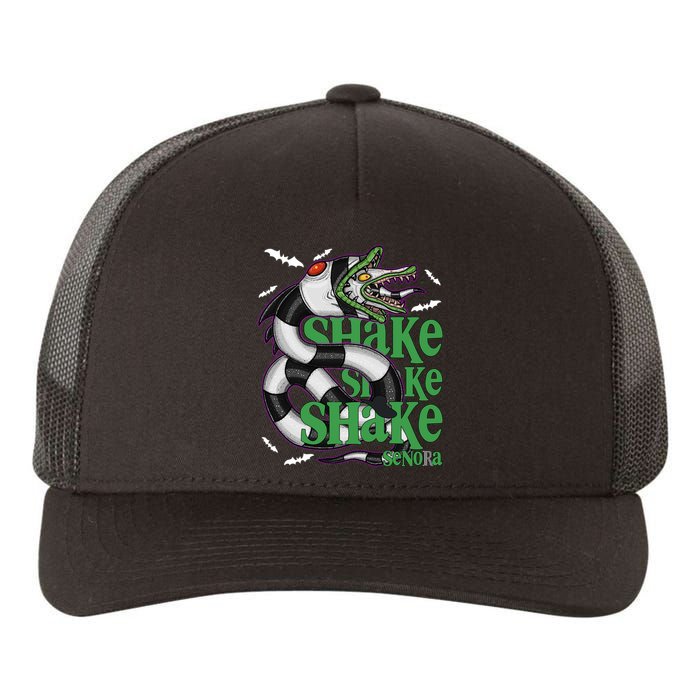 Beetle Juice Snake Shake Shake Senora Halloween Yupoong Adult 5-Panel Trucker Hat